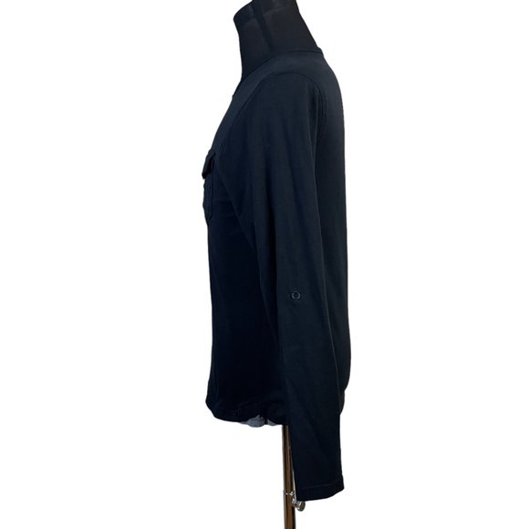 Buckle Black | Men's Athletic Fit Double Front Pockets Long Sleeve Shirt Small - Picture 3 of 6